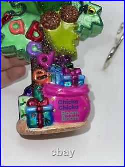 Christopher Radko chicka chicka Boom Boom Christmas Ornament 7 New With Tag