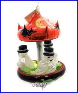 Christopher Radko/laved Frightfully Formal Halloween Ghost Carousel Ornament Christopher Radko/laved Frightfully Formal Halloween Ghost Carousel Ornament