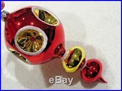 Christopher Radko ornament. Ruby Refletcor Spire-Drop 1994. 94-352-0