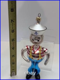 Christopher Radko ships ahoy sailor # 94-263-0 ornament Rare Blue Pants Italian