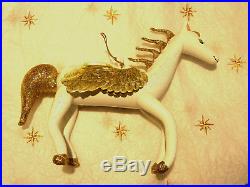 Christopher Radko vintage ornament. Sky Prancer (Pegasus)