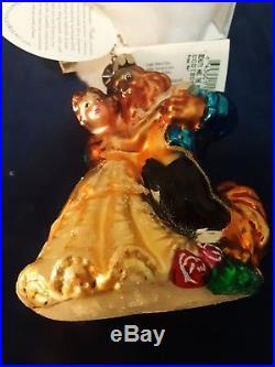 Christopher radko ornaments Beauty and The Beast 20th Anniversary A Disney