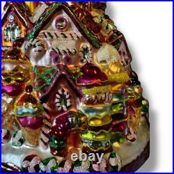 Christopher radko ornaments Ginger Bread Lane Village Tree Rare