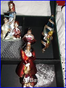 Disney Christopher Radko PETER PAN Ornament Set New in BOX! LE Tinker Bell