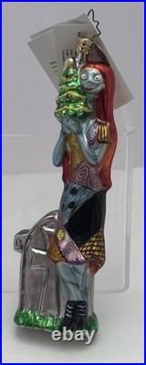 Disneyland Christopher RADKO Glass Nightmare Before Christmas SALLY Ornament Tag