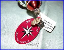 Exquisite 2005 Retired Christopher Radko Razzle Dazzle Christmas Ornament withTags