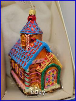 Family Ornament Candy Lane Corner Radko Set (3) Glass Rare Retired 99-HU-3 306 Family Ornament Candy Lane Corner Radko Set (3) Glass Rare Retired 99-HU-3 306