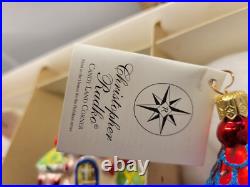 Family Ornament Candy Lane Corner Radko Set (3) Glass Rare Retired 99-HU-3 306