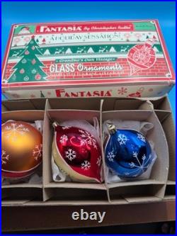 Fantasia by Christopher Radko-Grandma's Own Vintage-Set of 3-Select Edition-MIB