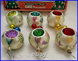 Fantasia by Christopher Radko-Grandma's Own Vintage-Set of 6-Le Petit Fleur-MIB