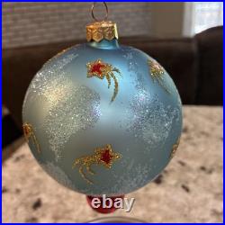 HTF VTG Christopher Radko REACH FOR A STAR Santa Ball Drop Ornament 96-209-0