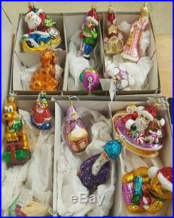 HUGE LOT OF CHRISTOPHER RADKO ORNAMENTS 50 PIECES CHRISTMAS CHEAP VINTAGE Used