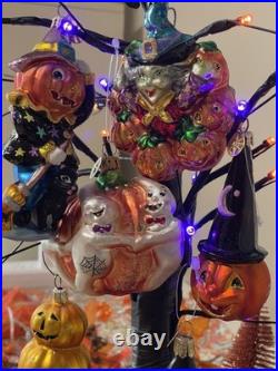 Halloween Glass Ornaments Four Christopher Radko + OWC, Max Glass