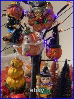 Halloween Glass Ornaments Four Christopher Radko + OWC, Max Glass