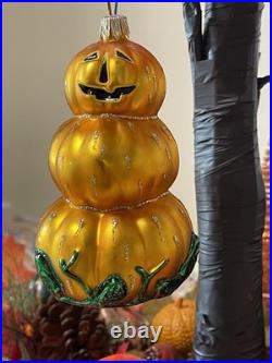 Halloween Glass Ornaments Four Christopher Radko + OWC, Max Glass