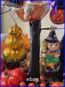 Halloween Glass Ornaments Four Christopher Radko + OWC, Max Glass