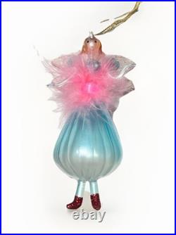 Handblown Christopher Radko Fairy Godmother Ballerina Christmas Ornament Italy Handblown Christopher Radko Fairy Godmother Ballerina Christmas Ornament Italy