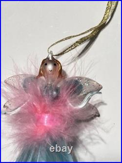 Handblown Christopher Radko Fairy Godmother Ballerina Christmas Ornament Italy
