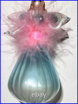 Handblown Christopher Radko Fairy Godmother Ballerina Christmas Ornament Italy Handblown Christopher Radko Fairy Godmother Ballerina Christmas Ornament Italy