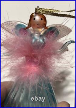 Handblown Christopher Radko Fairy Godmother Ballerina Christmas Ornament Italy