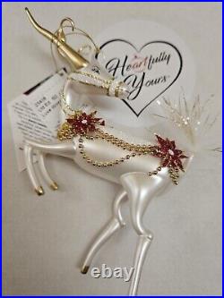 Heartfully Yours LUXE WINTER DASH Ornament by Artist Christopher Radko