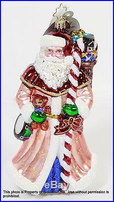 LOT 7 CHRISTOPHER RADKO CHRISTMAS ORNAMENTS 25th Anniversary Santa Collection