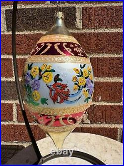 Large VTG 8 RadkoFleur de Provence Red BirdsChristmas OrnamentBEAUTIFUL