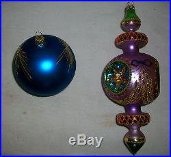 Large Vintage Glass Christmas Ornament Christopher Radko