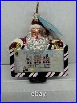 Letterhead Santa 3011549 By Christopher Radko (RARE) 2006