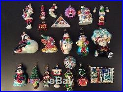 Lot Of 20 Christopher Radko Ornaments Set #1