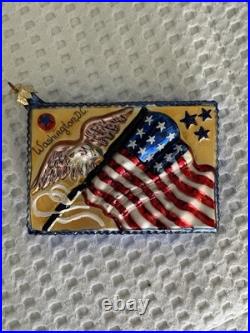 Lot Of 5 Christopher Radko Patriotic Holiday Ornaments Lot Of 5 Christopher Radko Patriotic Holiday Ornaments