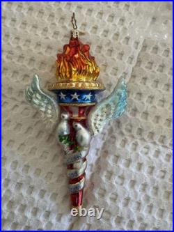 Lot Of 5 Christopher Radko Patriotic Holiday Ornaments Lot Of 5 Christopher Radko Patriotic Holiday Ornaments