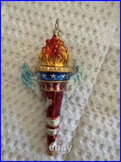Lot Of 5 Christopher Radko Patriotic Holiday Ornaments Lot Of 5 Christopher Radko Patriotic Holiday Ornaments