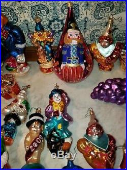 Lot of 22! Christopher Radko Easter Holiday Glass Christmas Ornaments! ESTATE