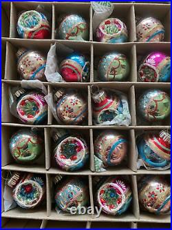 Lot of 5 Boxes / 99 Ornaments Shiny Brite Christopher Radko NEW