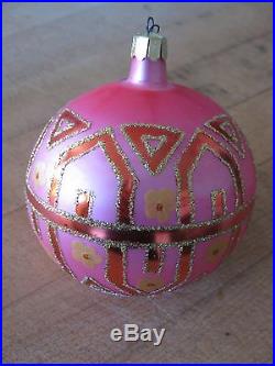 Lovely Christopher Radko TIFFANY Pink and glitter ornament