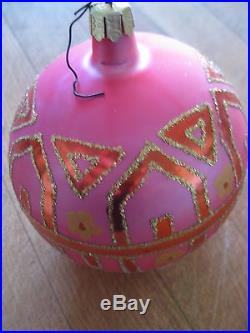 Lovely Christopher Radko TIFFANY Pink and glitter ornament-Rare