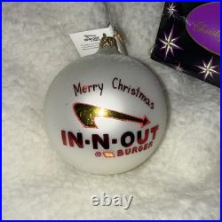 MINT RARE In-N-Out Burger Christopher Radko Christmas Ornament NIB 2003