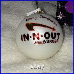 MINT RARE In-N-Out Burger Christopher Radko Christmas Ornament NIB 2003
