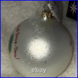 MINT RARE In-N-Out Burger Christopher Radko Christmas Ornament NIB 2003 MINT RARE In-N-Out Burger Christopher Radko Christmas Ornament NIB 2003
