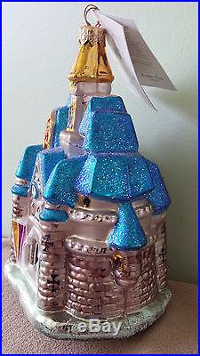 Mint Christopher Radko Disney's Cinderella's Castle Christmas Ornament Poland