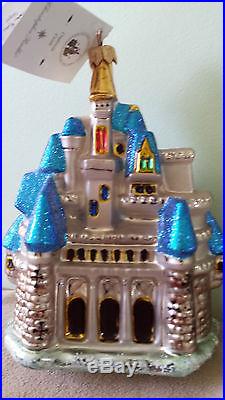 Mint Christopher Radko Disney's Cinderella's Castle Christmas Ornament Poland