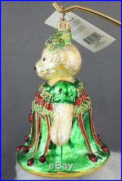 Muffy Jingle Belle 2004 Ornament Christopher Radko 3010677 Teddy Bear Bell Green