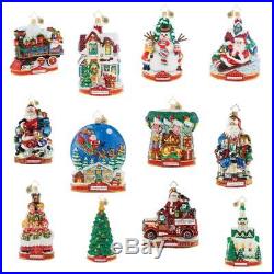 NEW 2018 Christopher Radko A Christmas To Remember Set of 12 Christmas Ornament