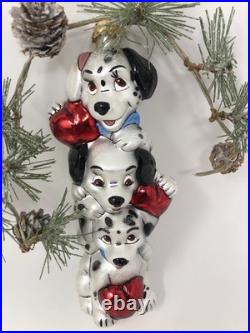 NEW'97 Disney Christopher Radko 101 DALMATIONS PUPPY POLE Ornament ORIGINAL BOX