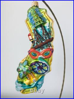 NEW Authentic Rare Christopher Radko CALIFORNIA State Shape Hand Made Ornament