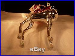New Christopher Radko Large Christmas Ornament Sterling Rider Limted 1998 Italy