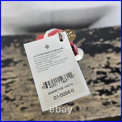 NEW Christopher Radko Snacktime Santa Glass Christmas Ornament with Tag 01-0096-0