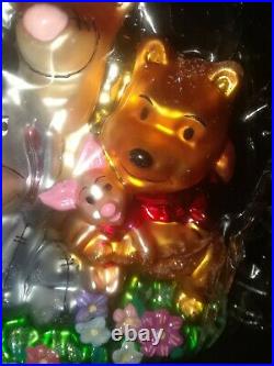 NEW SEALED Christopher Radko Winnie The Pooh & Friends Glass Ornament Christmas