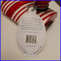 NIB Christopher Radko 2005 Peppermint Dreams Cookie Jar 20th Anniversary Rare